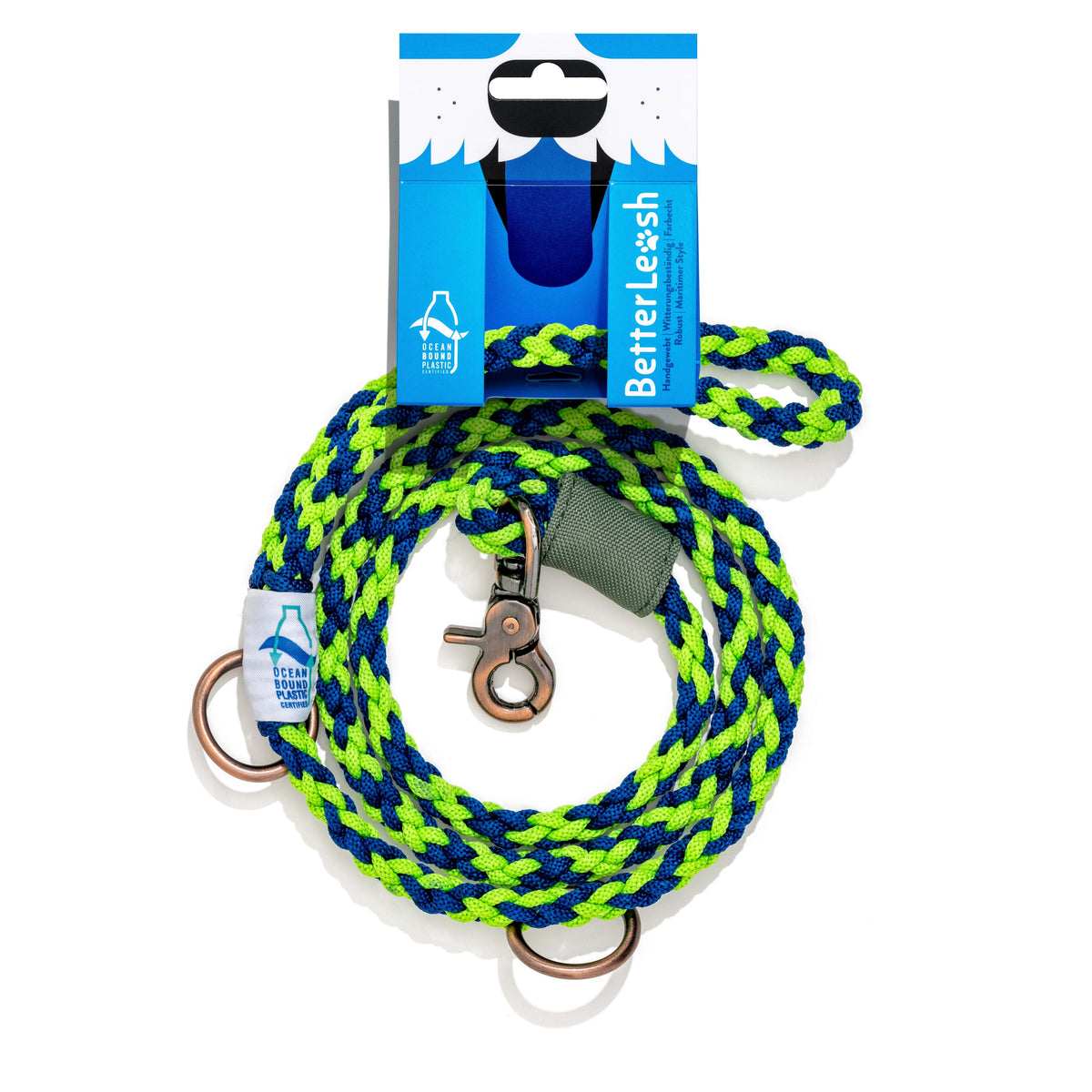 BetterLeash - 100% Fairtrade Recycled Ocean Bound Plastic Dog Leash