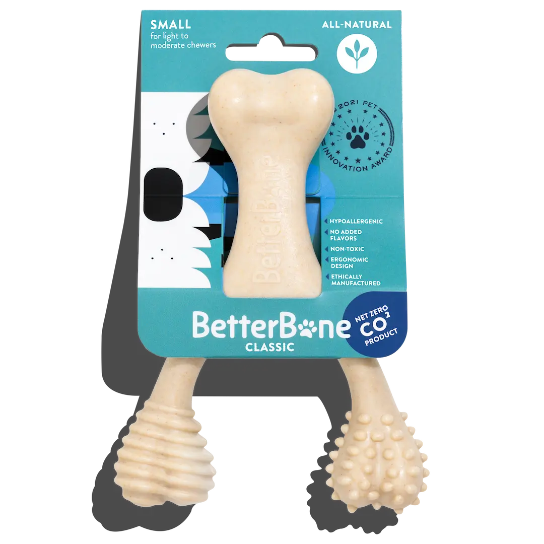 BetterBone CLASSIC - All Natural, Non-Toxic, Safer on Teeth, Soft, Puppy, Dog Chew-NYLON FREE