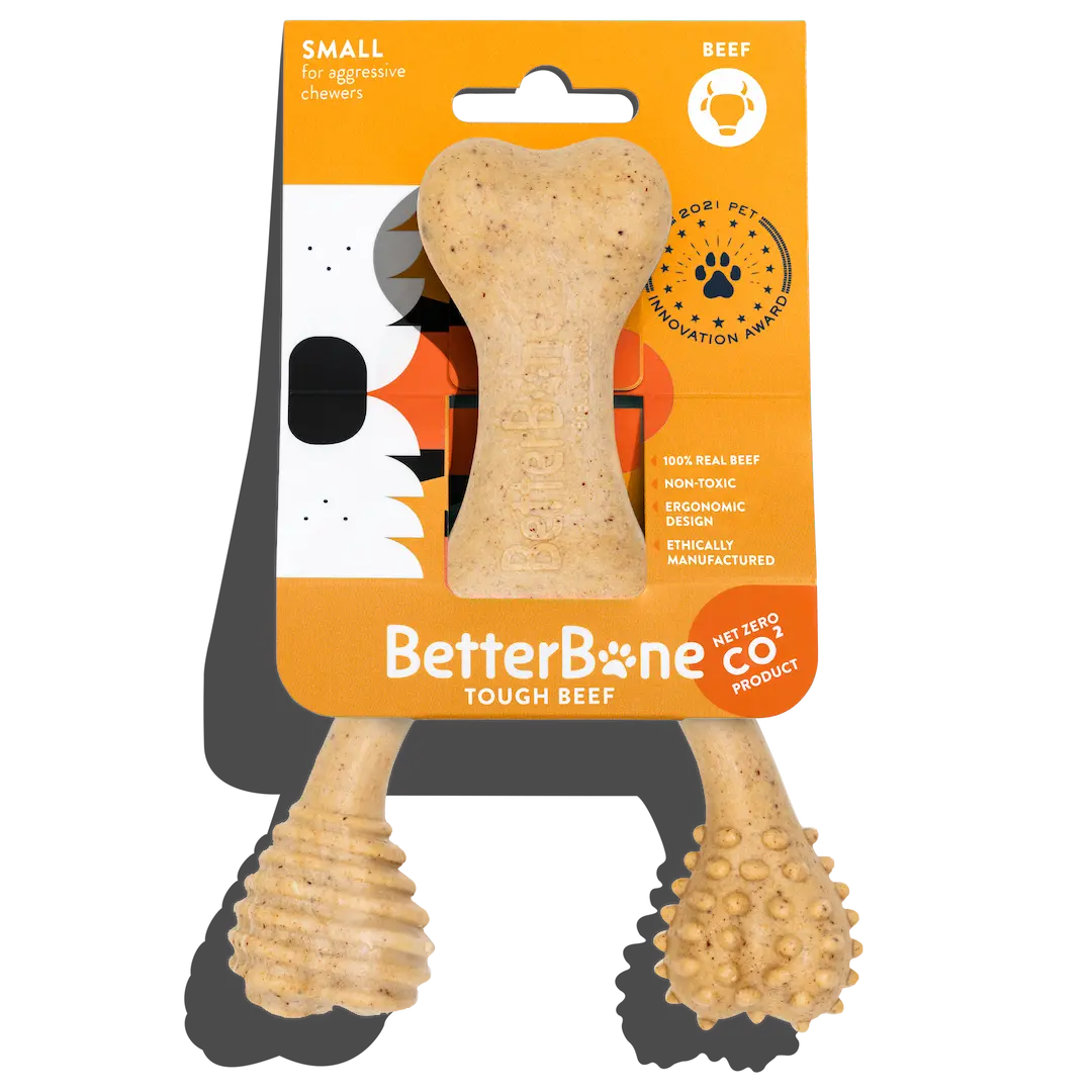 BetterBone TOUGH | Durable All-Natural, Food-Grade, Eco-Friendly, Dental Cleaning Chew for Aggressive Chewer Dogs &amp; Puppies